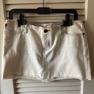 Vintage Abercrombie & Fitch Cream Denim Skirt